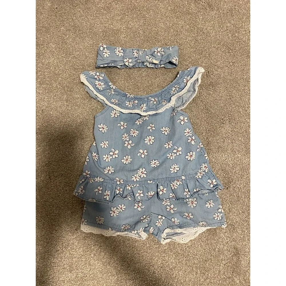 Little Lass Girls 3T Floral Outfit Set - Picture 2 of 6